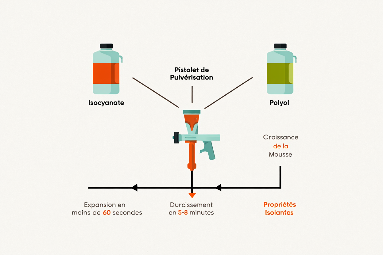 Processus d'expansion de la mousse polyuréthane