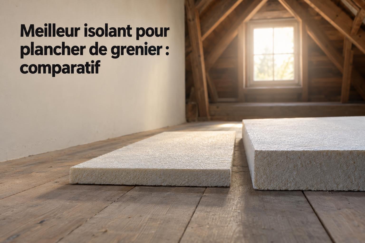 Meilleur isolant pour plancher de grenier, pièces d’examen, échantillons de laine etate sur bois