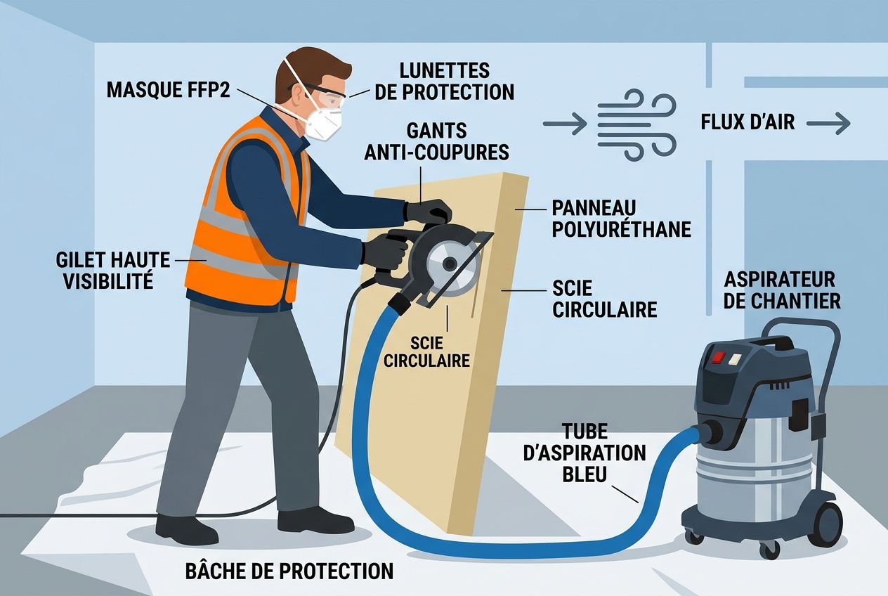 Protection et sécurité lors de la découpe