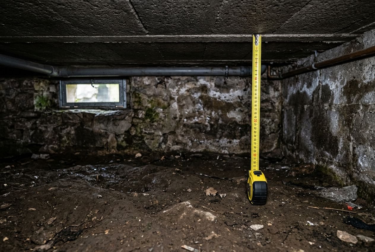 Isolation vide sanitaire inaccessible : solutions et isolants